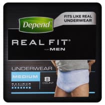 Depend Real Fit For Women Super Underwear Medium 8 Pack