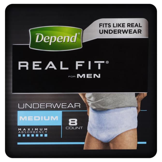 Buy Depend Realfit Underwear For Men Medium 8 Pack Online