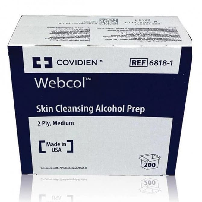 Buy Webcol Skin Cleansing Alcohol Prep Wipes 200 Pack Online