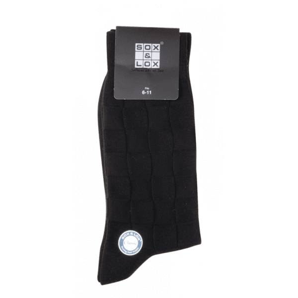 Buy Sox And Lox Mens Business Classic Socks Black Size 6 To 11 Online